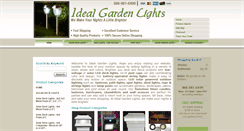 Desktop Screenshot of idealgardenlights.com