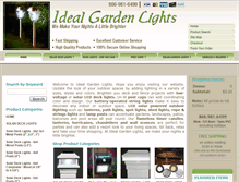 Tablet Screenshot of idealgardenlights.com